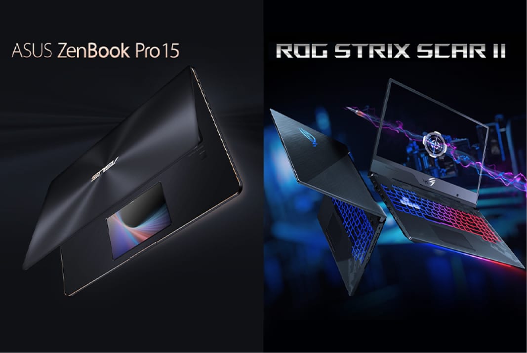 Η ASUS παρουσιάζει τα νέα μοντέλα ZenBook Pro 15 και ROG Strix SCAR II